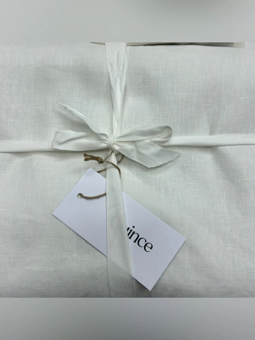 NWT QUINCE Set Of 2 48x96 European Linen True Blackout Curtains Cream 9191